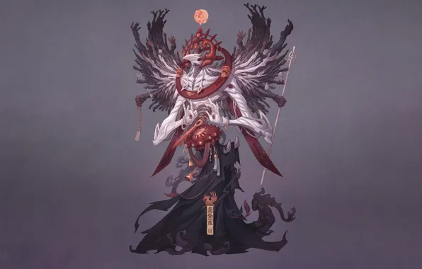 Япония, Монстр, Стиль, Крылья, Japan, Spirit, Ghost, Monster