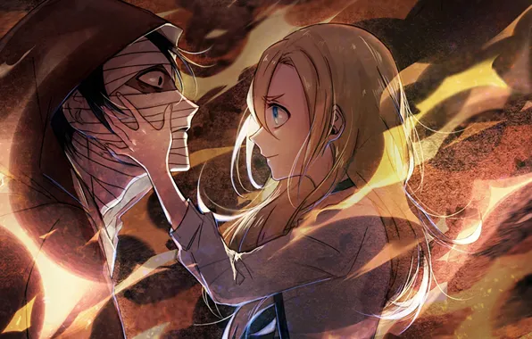 Удивление, девочка, парень, Ангел кровопролития, Satsuriku no Tenshi