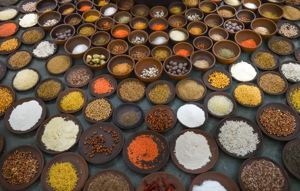 Food, textures, spices
