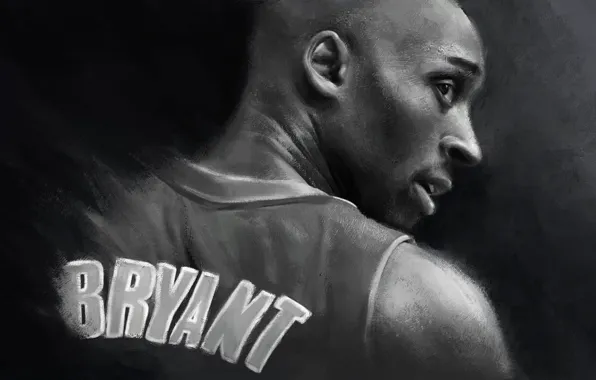 Картинка Art, Legend, NBA, Kobe Bryant, Basketball, Kobe, Los Angeles Lakers, Black Mamba