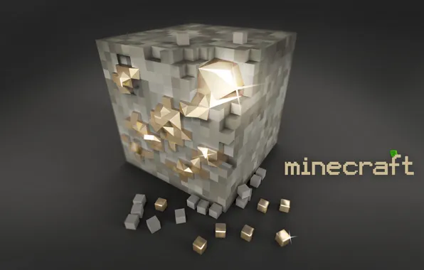 Картинка кубики, minecraft, блок