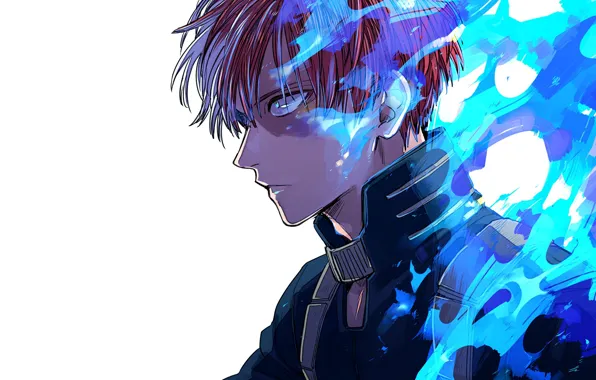 Аниме, арт, герой, парень, Boku no Hero Academia, Моя геройская академия, My Hero Academia, Тодороки …