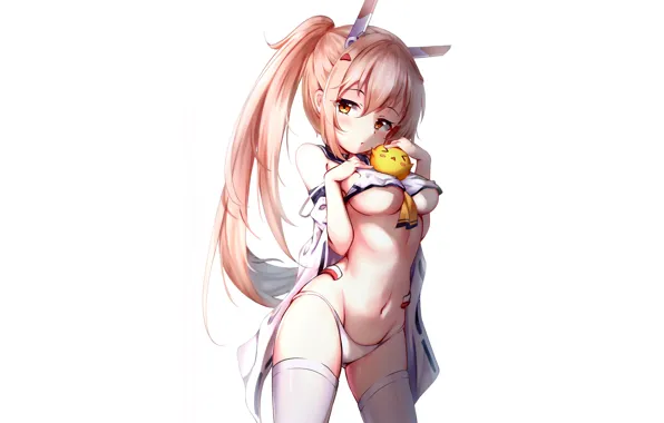Girl, sexy, lingerie, pantsu, bra, cleavage, panties, thighhighs
