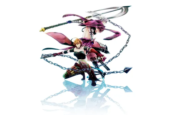 Девушка, оружие, цепь, парень, Sengoku Basara, Эпоха Смут