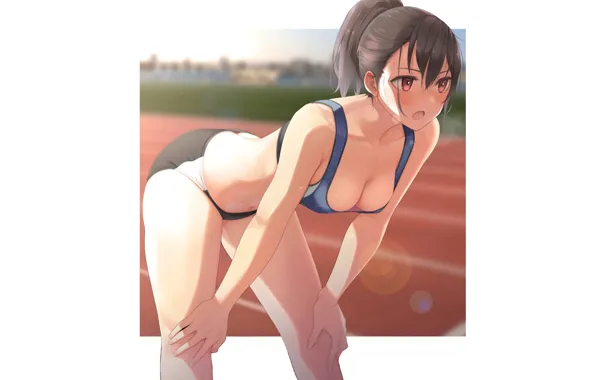 Kawaii, girl, hot, sexy, boobs, anime, pretty, serious