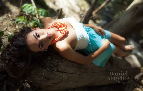 Взгляд, девушка, фон