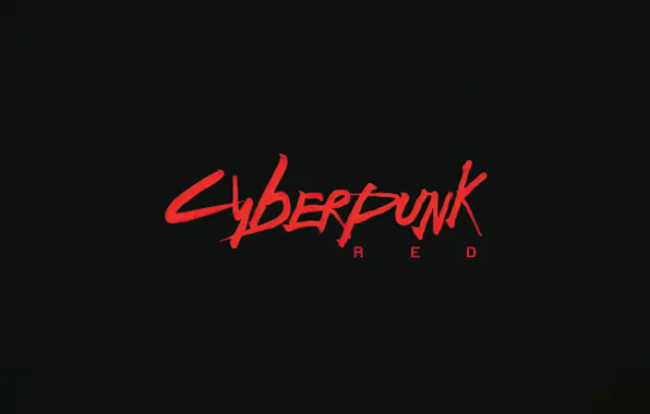 Картинка игра, логотип, logo, Red, game, черный фон, постер, Cyberpunk 2077