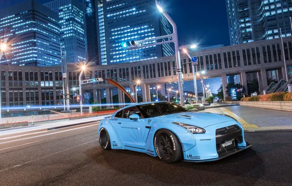 City, nissan, wheels, japan, blue, jdm, tuning, gtr