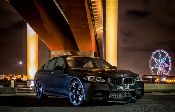 Картинка черный, бмв, BMW, Sedan, 2015