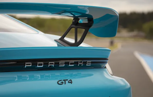 Porsche, Cayman, GT4, Антикрыло, 2019, Porsche 718 (982) Cayman GT4