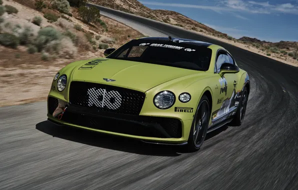 Дорога, асфальт, купе, скорость, Bentley, Continental GT, Pikes Peak, 2019