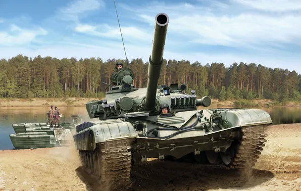 Танк, T-72, ГДР, Бронетехника