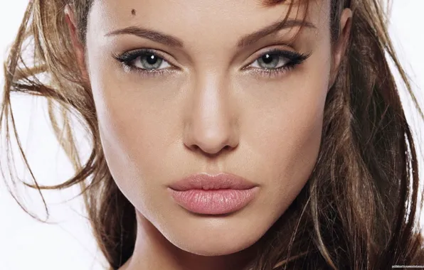 Лицо, Девушка, Angelina Jolie, Анжелина Жоли, вблизи