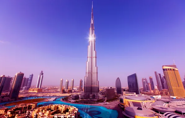 Город, башня, дубаи, 163 этажа, Бурдж-Халифа, 828 метра