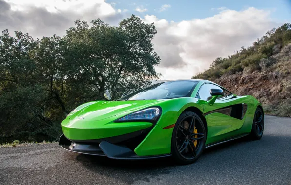 Картинка Green, Mclaren, 570s, Super car