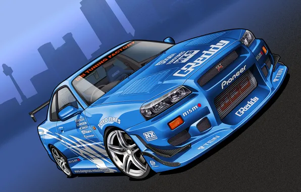 Рисунок, Nissan, GT-R