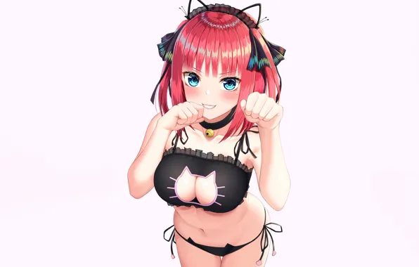 Girl, sexy, lingerie, pantsu, bra, cleavage, panties, red hair