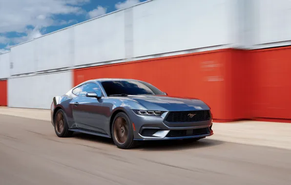 Картинка Mustang, Ford, muscle car, speed, 2024, Ford Mustang EcoBoost