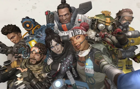 Персонажи, селфи, Apex Legends
