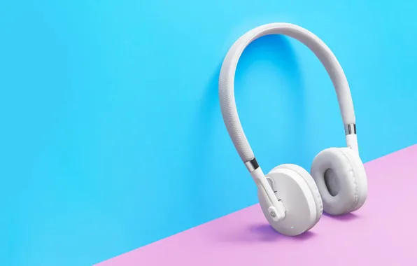 White, headphones, hi-tech, Moto Pulse