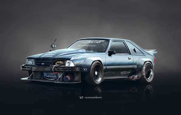 Авто, Машина, Форд, Ford Mustang, Арт, Yasid Design, Yasid Oozeear, YASIDDESIGN