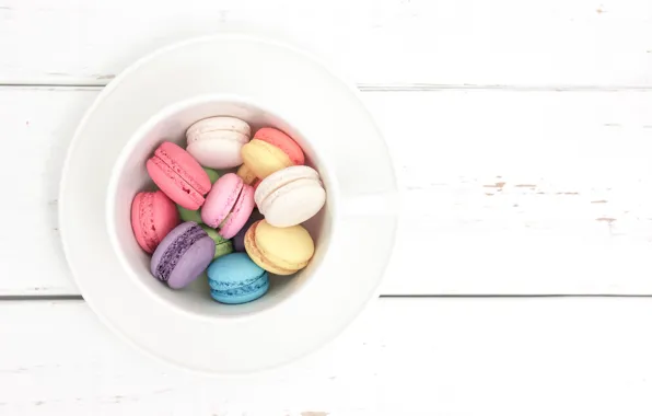 Печенье, миска, macaron, миндальное