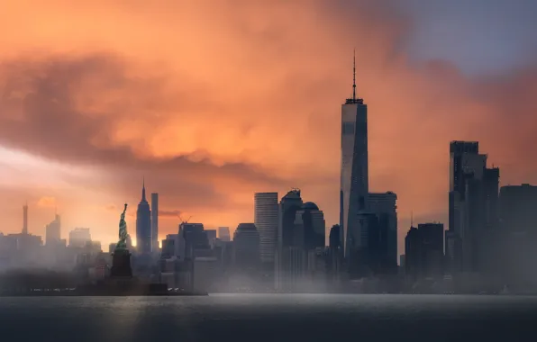 Город, New York City, Lady Liberty
