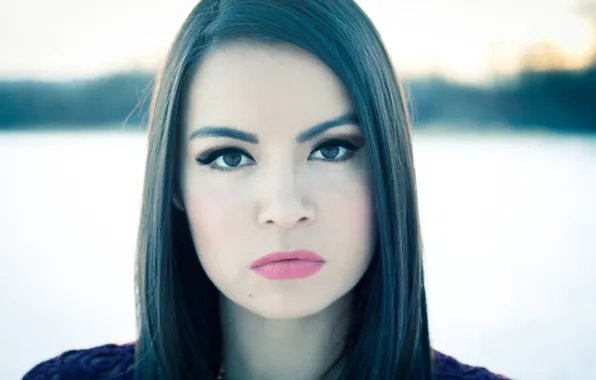 Взгляд, лицо, girl, стоит, красивая, face, Shannon Baker