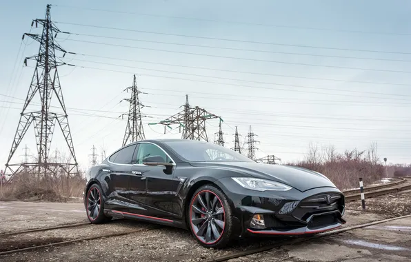 Картинка Tesla, Model S, тесла, электрокар, Larte Design