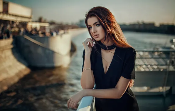 Картинка девушка, модель, платье, рыжая, Hakan Erenler, Екатерина Романова