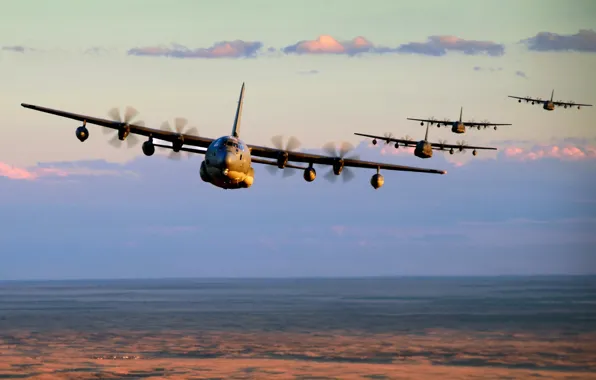 Картинка большой, США, самолёт, Lockheed, военно-транспортный, New Mexico, средней, дальности