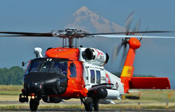 Вертолет, Sikorsky, береговой, охраны, Jayhawk, MH-60T
