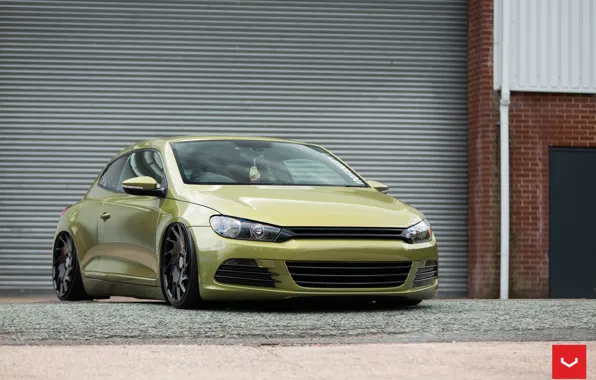 Картинка Volkswagen, and, Scirocco, CVT, Vossen, Wheels, VLE-1