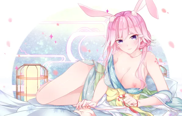 Breast, sexy girl, yae sakura, honkai impact