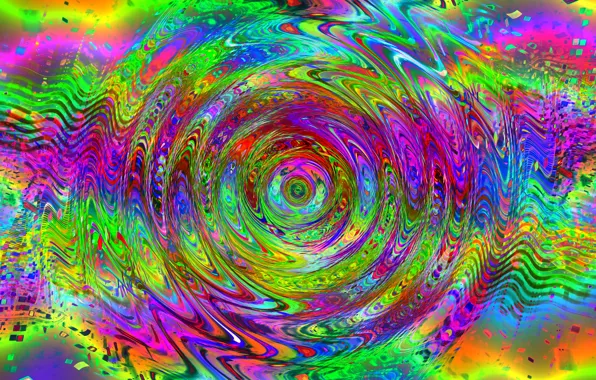 Colors, bright, shapes, hypnotic