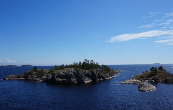 Море, небо, озеро, остров, sky, sea, island