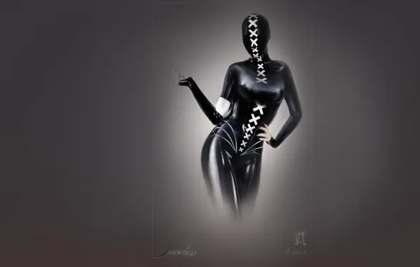 Кресты, латекс, бедра, без лица, latex, Artem Smirnoff, черный латекс