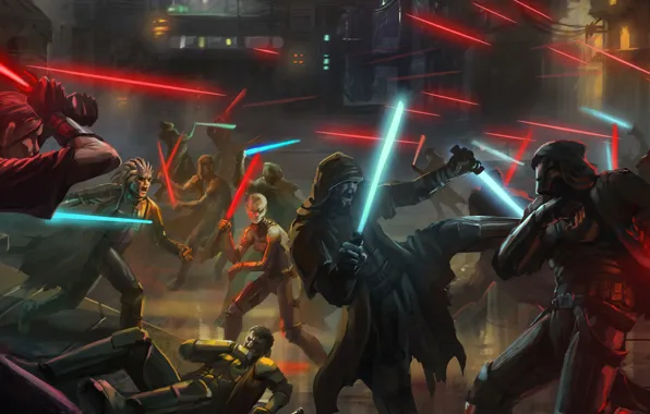 Оружие, война, star wars, мечи, ситхи, джадаи
