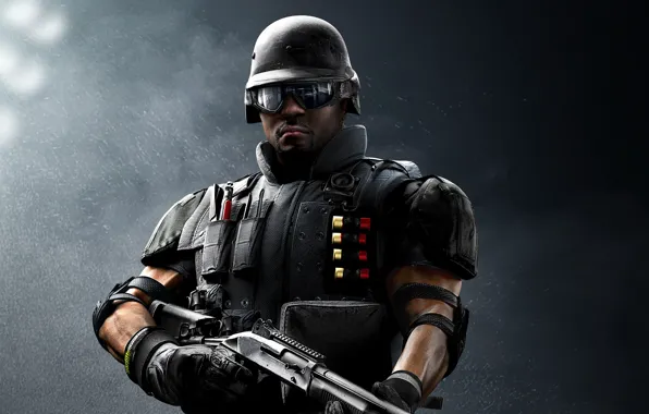 Game, soldier, Rainbow Six, SWAT, Castle, shotgun, FBI, Tom Clancy's Rainbow Six Siege