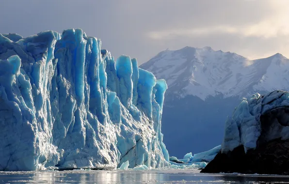 Ice, water, iceberg, glacier