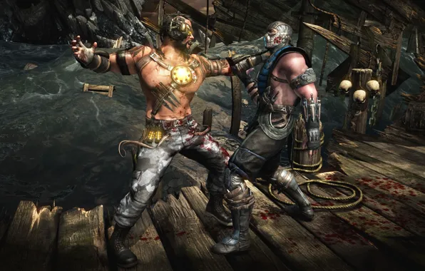 Blood, game, Mortal Kombat, fight, ninja, assassin, Sub-Zero, shinobi