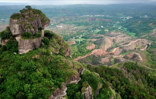 Природа, скала, China, вид, Китай, rock, nature, view