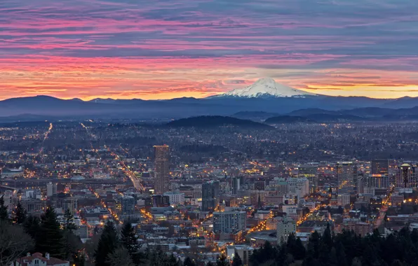 Картинка восход, Oregon, Portland