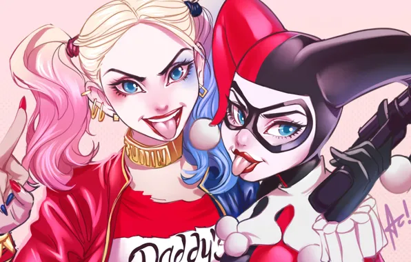 Girl, Art, Харли Квинн, DC Comics, Harley Quinn