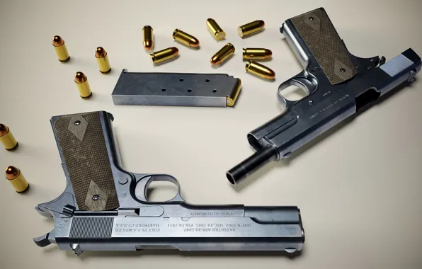 США, Colt 1911, Самозарядный пистолет, .045 ACP