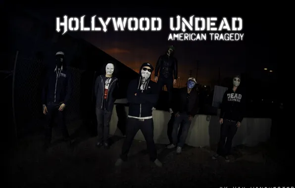 Hollywood, black, Undead, masks