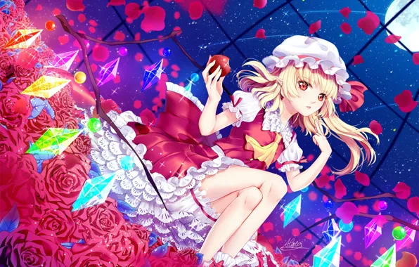 Девочка, Розы, Touhou, Тохо, Тоухоу