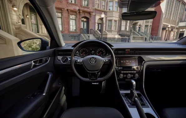 Картинка интерьер, Volkswagen, седан, Passat, 2020, 2019, US Version