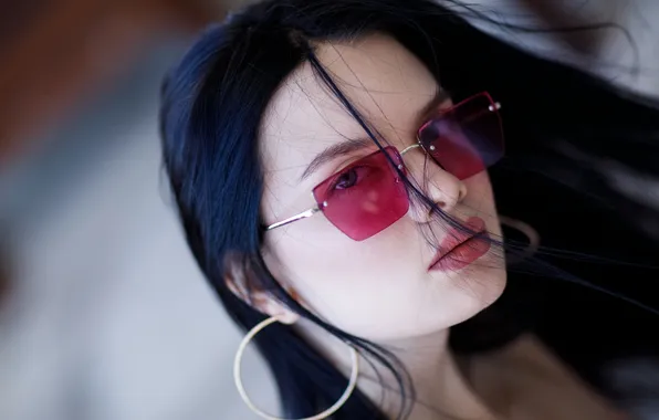 Long hair, model, awesome, glasses, gorgeous, photoshoot, posing, beautiful face