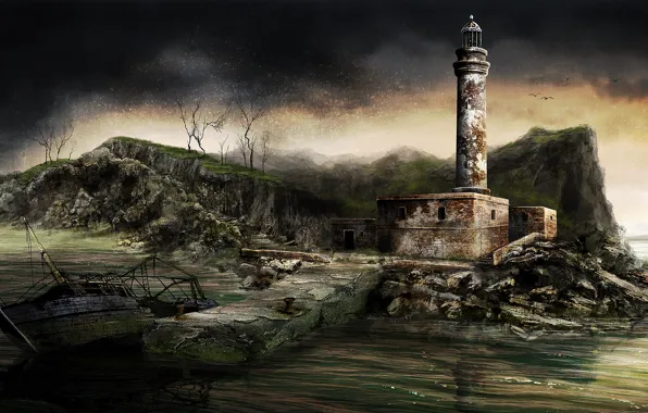 Игра, искусство, Dear Esther, Дорогая Эстер, интерактивный рассказ